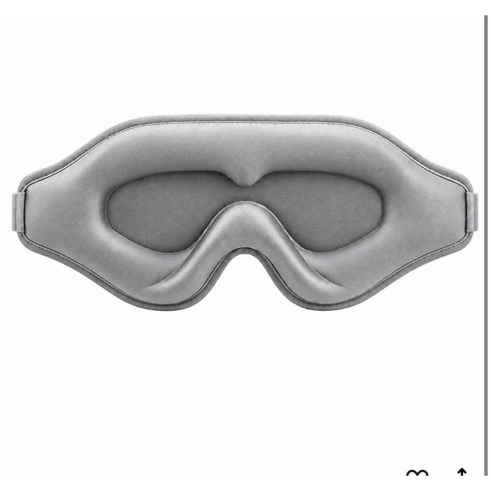 Sleep Eye Mask 3D for Side Sleeper Men Women, Zero Eye Pressure Relax mask gray